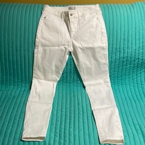 Abercrombie Harper Super Skinny White Jeans